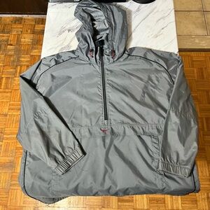 Vintage Nike Half Zip Pullover Jacket hide-away Hood Men’s XL